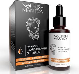 Nourish Mantra Advanced Beard Growth Oil With Argan Oil For Thicker And Healthier Hair Oil