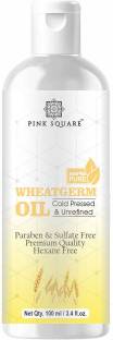 Pink Square Premium Wheatgerm Herbal Hair Oil ( Non-Sticky) - For Strong and Shiny Hair (100ml) Hair Oil