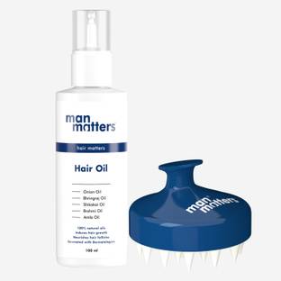 Man Matters Hair Oil & Scalp Massager | Reduces Hair Breakage, Nourishes & Stimulates Scalp Hair Oil
