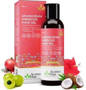 Avimee Herbal Javakusum Hibiscus Oil, With Vitamin C, For Hair Growth, Hair Oil