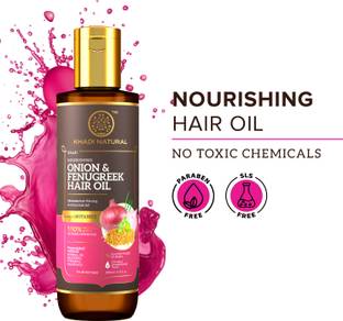KHADI NATURAL Onion & Fenugreek Hair Oil-Powered Botanics Hair Oil