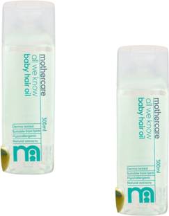Mothercare ALL WE KNOW BABY HAIR OIL 300ML EACH (PACK-2) Hair Oil