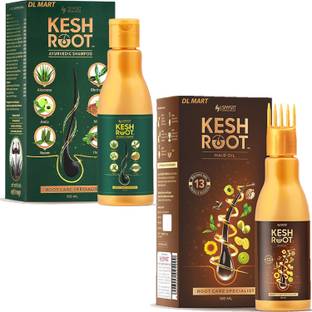DL MART Root Hair Oil For Hair Growth with Root Hair Shampoo Combo Of 2 Hair Oil