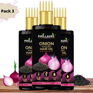 Phillauri Onion black seed hair oil for Hair Regrowth and Hair Fall Control Hair Oil