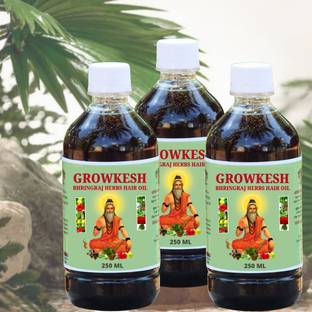 Growkesh Bhringraj Best Long Hair & Hair fall Control Hair Oil