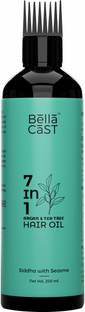 BellaCast 7 in 1 Argan and Tea Tree Hair Oil Siddha with Seasme Hair Oil