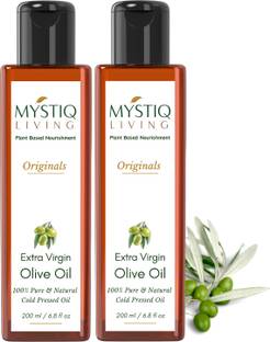 Mystiq Living Extra Virgin Olive Oil (Cold Pressed) For Skin & Hair Hair Oil