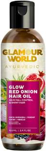 Glamour World Ayurvedic Red Onion Hair Oil Anti-Hairfall Hair Oil - 100ml Hair Oil