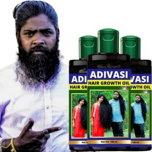 Adivasi HERBAL HAIR OIL FOR HAIR GROWTH BALU 100ML (PACK OF 3) Hair Oil