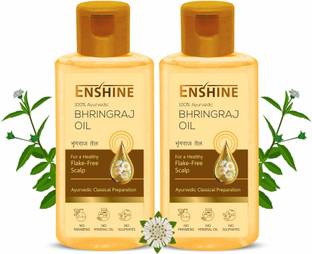 Enshine Bhringraj Hair Oil for Dandruff, Hair Growth, Women & Men- 100% Ayurvedic Hair Oil