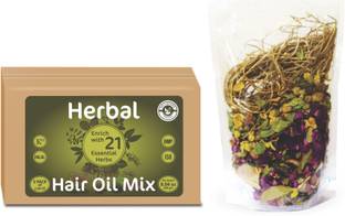 Holy Natural Herbal Hair Oil Mix (76g x 3 packs) 21 Essential Hair Oil