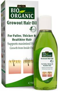 Indus Valley Bio Organic Growout Hair Oil For Hair Regrowth, Reduces Hair Fall  Hair Oil