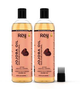 Rey Naturals Jojoba Oil - Pure,Natural & Cold Pressed-Hydrates Skin and Scalp Hair Oil-400Ml Hair Oil