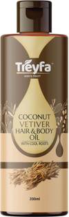 TREYFA Virgin Vetiver Hair, body & face coconut oil for Hair, skin & Body care, Hair Oil