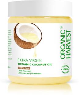 Organic Harvest Cold Pressed Extra Virgin Coconut Oil For Skin, Mother & Baby Hair Oil