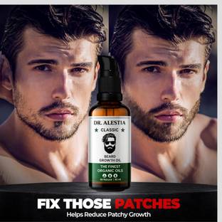 dr. alestia 4 x Faster Beard Growth with 100% Natural  Hair Oil
