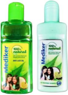 MEDIKER oil Anti Lice Shampoo Treatment Hair Oil 50ml combo pack 2 Hair Oil