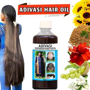 Vishvambhari Thulsi & Kasturi Hair oil for Healthier ,Controls damaged scalp Hair Oil