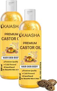 KAIASHA Body Massage Oil Pure Castor Oil - Moisturizing For Skin &  Hair Oil