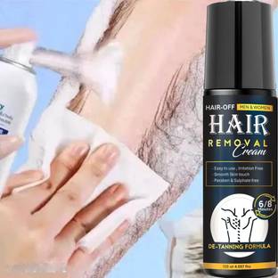 LEETEE Hair Removal Cream Spray for Mens Hand, Leg & Under Arm, Painless Spray Spray