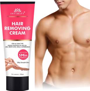 INTIMIFY Hair Removal Cream, Ideal For Chest, Arms, Intimate Area, Underarms & Legs Cream