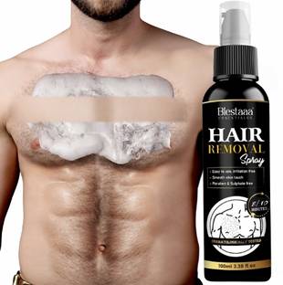 blestaaa essentialss Hair Removal Cream for Men Chest, Back, Under Arms & Intimate Area Spray FOR MEN Cream