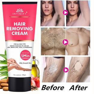INTIMIFY Hair removal cream for vagina, Underarm, Bikini line, Intimate Area Hair remover Cream