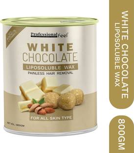 PROFESSIONAL FEEL WHITE CHOCOLATE LIPOSOLUBLE WAX ,PAINLESS HAIR REMOVAL WAX FOR ALL SKIN TYPE Wax