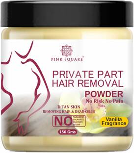 Pink Square Vanilla Fragrance Private Part Hair Removal Powder 150g Wax