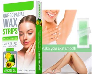 manasona Facial Wax Strips For Removing Extra Hair Strips