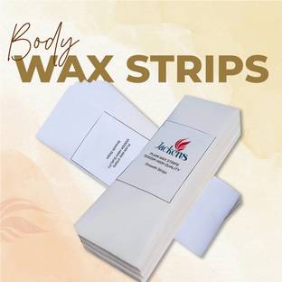 JACKENS Waxing Strips Plain Disposable White Color Wax Strips Easy & Safe Strips