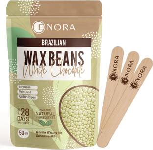 Enora Hair Removal Brazilian Hard Wax Beans | White Chocolate Wax