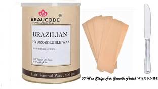 Beaucode Hair Wax -800gm + Wax Strips (Pack of 30 Strips Wax