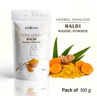 KRSAVN HERBLE PAINLESS HALDI WAXING POWDER 100 GRAM Powder