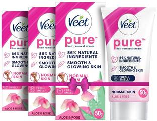 Veet Pure Hair Removal Normal Skin Cream, Pack Of 3 Cream