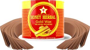HONEY HERBAL Gold wax for smooth waxingfor men & women(600g) Wax