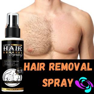 qtpie Hair Removal cream Sprayfor Men/ Chest, Arms, Hands, Legs Spray (100ml) Cream