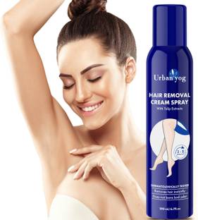 URBANYOG Hair Removal Cream for Women | Body Hair Removal Hands, Legs & Under Arms Spray
