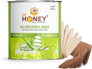 DR.HONEY Aloevera wax 500.8gm wax with strips and stick wax Wax
