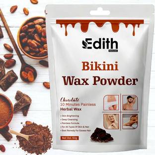 EDITH NATURALS Herbal Wax Powder Instant Hair Remover Chocolate Flower Powder