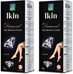 Ikin Diamond Hair Remover Cream (2 Packs, 60g Each) Cream