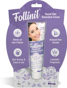 Rusan Follinil Facial Hair Retardant Cream | Delayed Hair Growth | Stay Hair Free - Cream