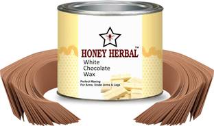 HONEY HERBAL One of the best Home wax for smooth and soft waxing on arms,legs and under arms( White Chocolate 600 gm) 600 gm Wax