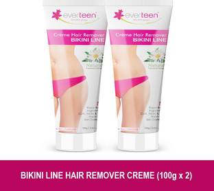everteen Natural Bikini Line Hair Remover Creme for Women - 2 Packs (100g Each) Cream