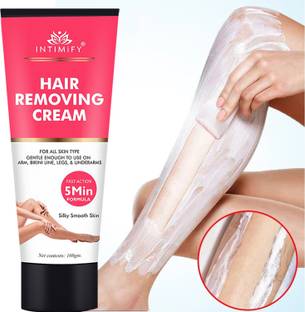 INTIMIFY Hair Removal Cream For Sensitive Skin Removes Unwanted Hair In 5 Minutes Cream