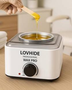 LOVHIDE Pro Professional Wax Heater | Adjustable Temperature Electric Wax Warmer-White Wax