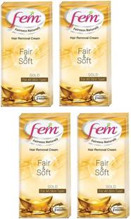 Fem Fairness Naturals Hair Removal Cream Fair and Soft - 60 g Cream