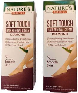 Nature's Essence Soft Touch Hair Removal Cream DIAMOND, 50 g each (Pack of 2) Cream