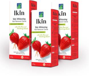 Ikin Skin Whitening Hair Remover Creme 60g (Pack of 3) Cream