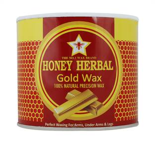 HONEY HERBAL Best Wax For Home Waxing With Strips and Stick (Gold wax 600 gm)600gm Wax